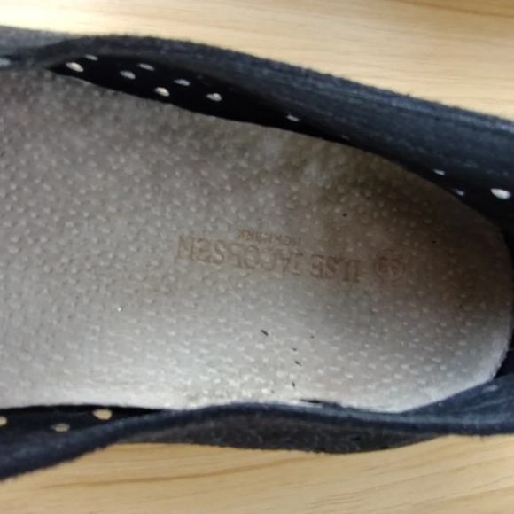 Ilse Jacobsen Tulip Perforated Black Casual Flat Shoes Women's Size 38 US8. - Picture 5 of 8